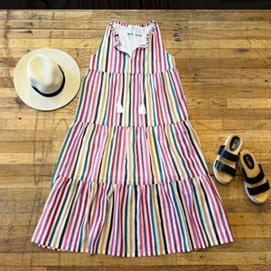 Multicolor Vertical Stripe Dress